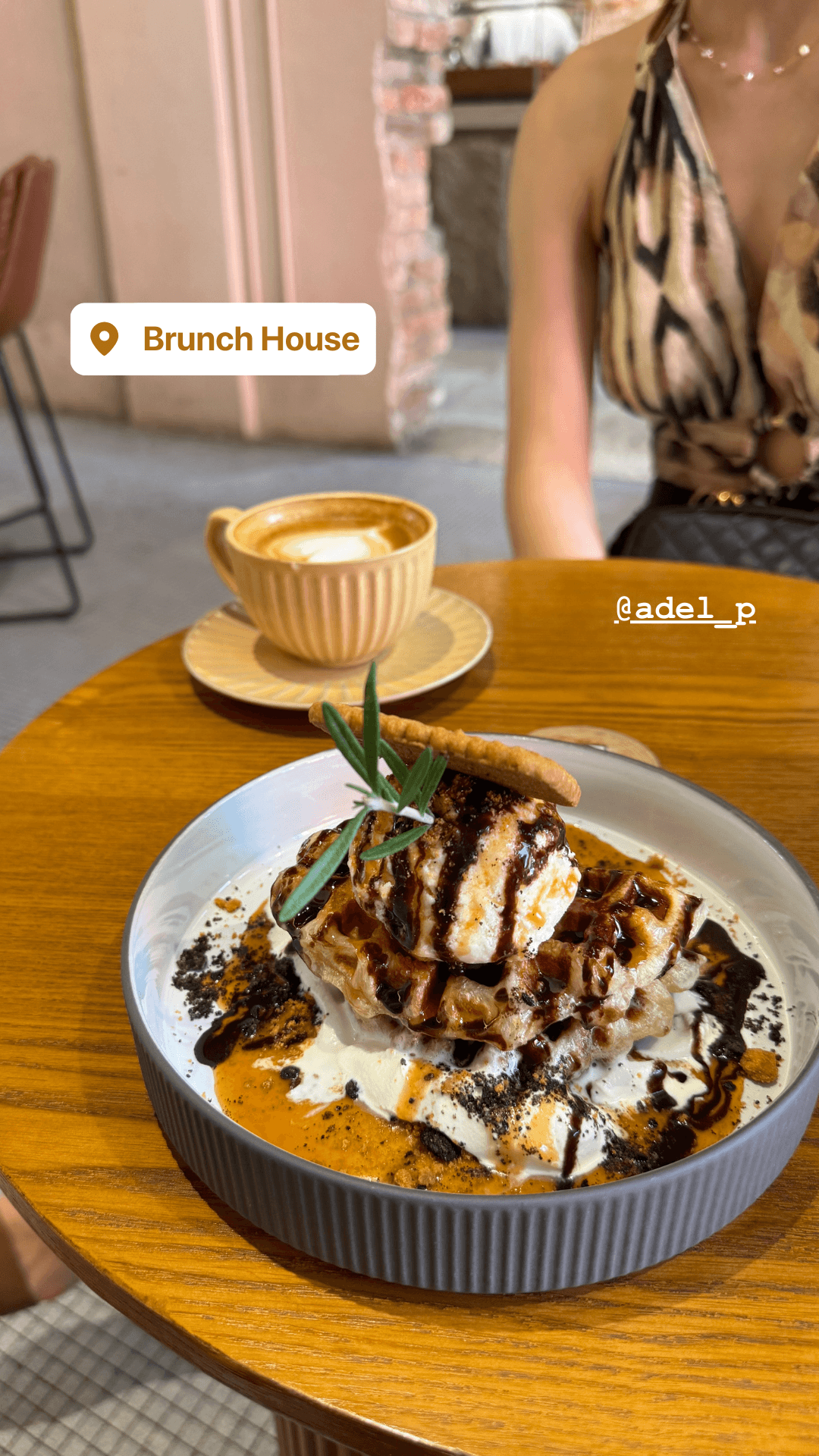 Acai bowls with pineapple and granola at a tropical open-air cafe